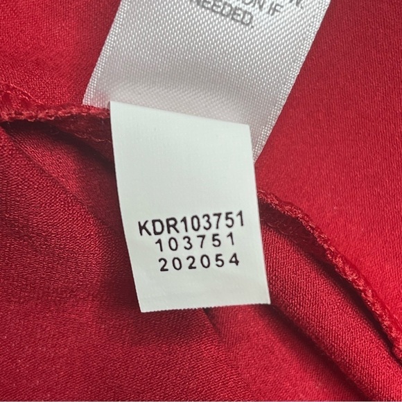 J Jill Wearever Collection 3/4 Sleeve Dress True Red Medium Stretch NEW - Picture 13 of 14